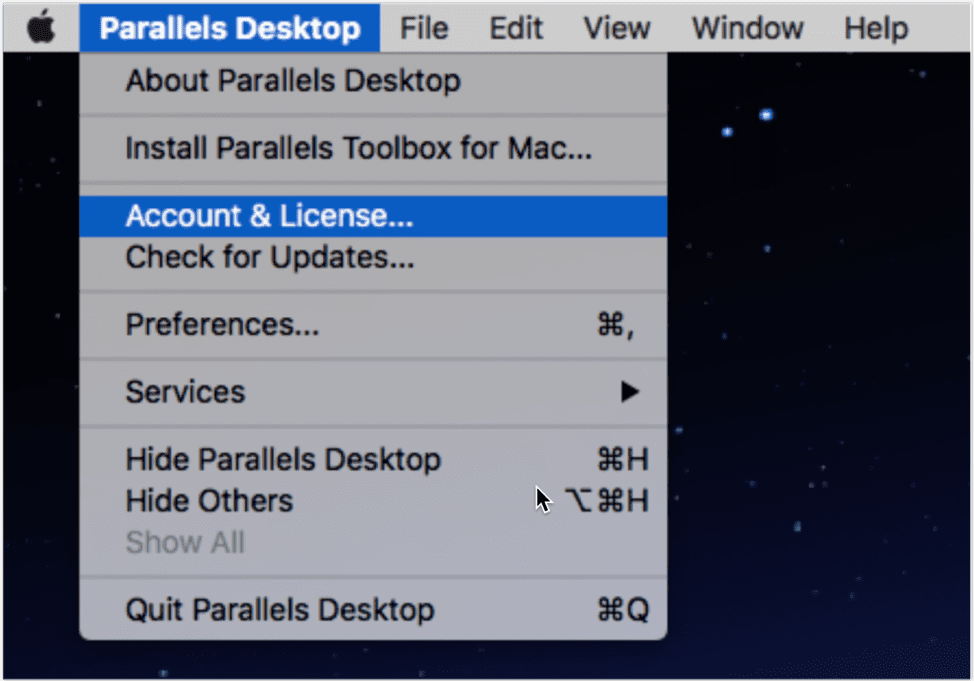 hwo to install parallels for mac on a har drive